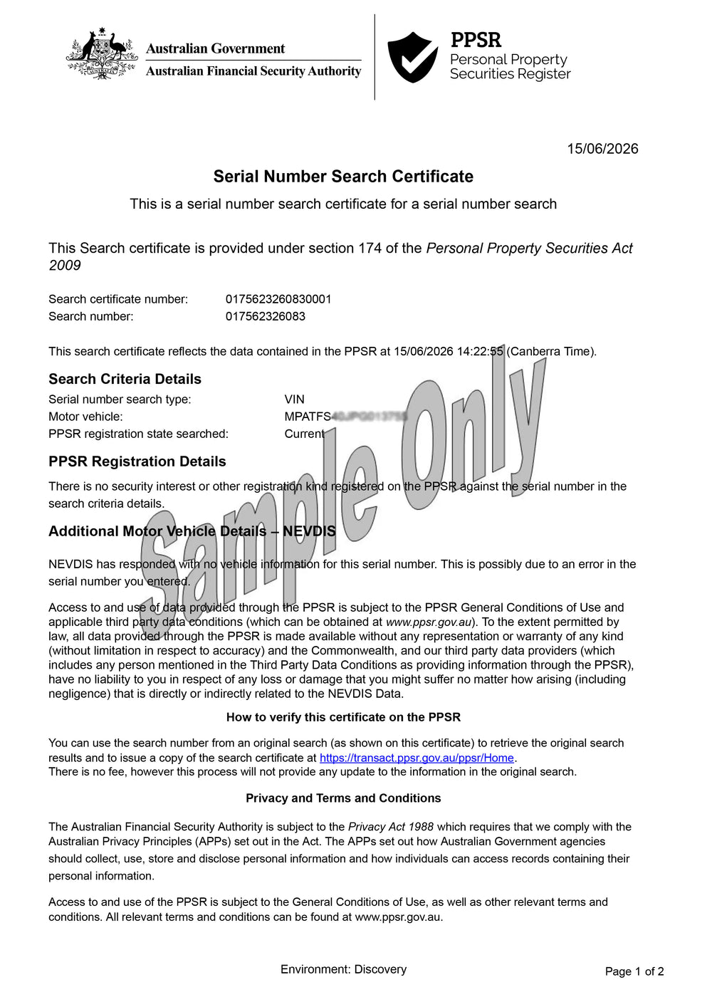 Sample Report